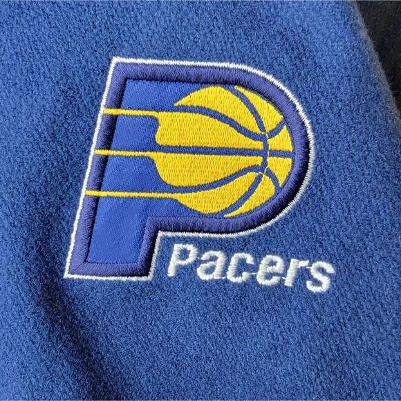 Indiana Pacers Vintage Y2K Pro Player NBA Varsity Bomber Jacket Wool Blend Large - Picture 2 of 15